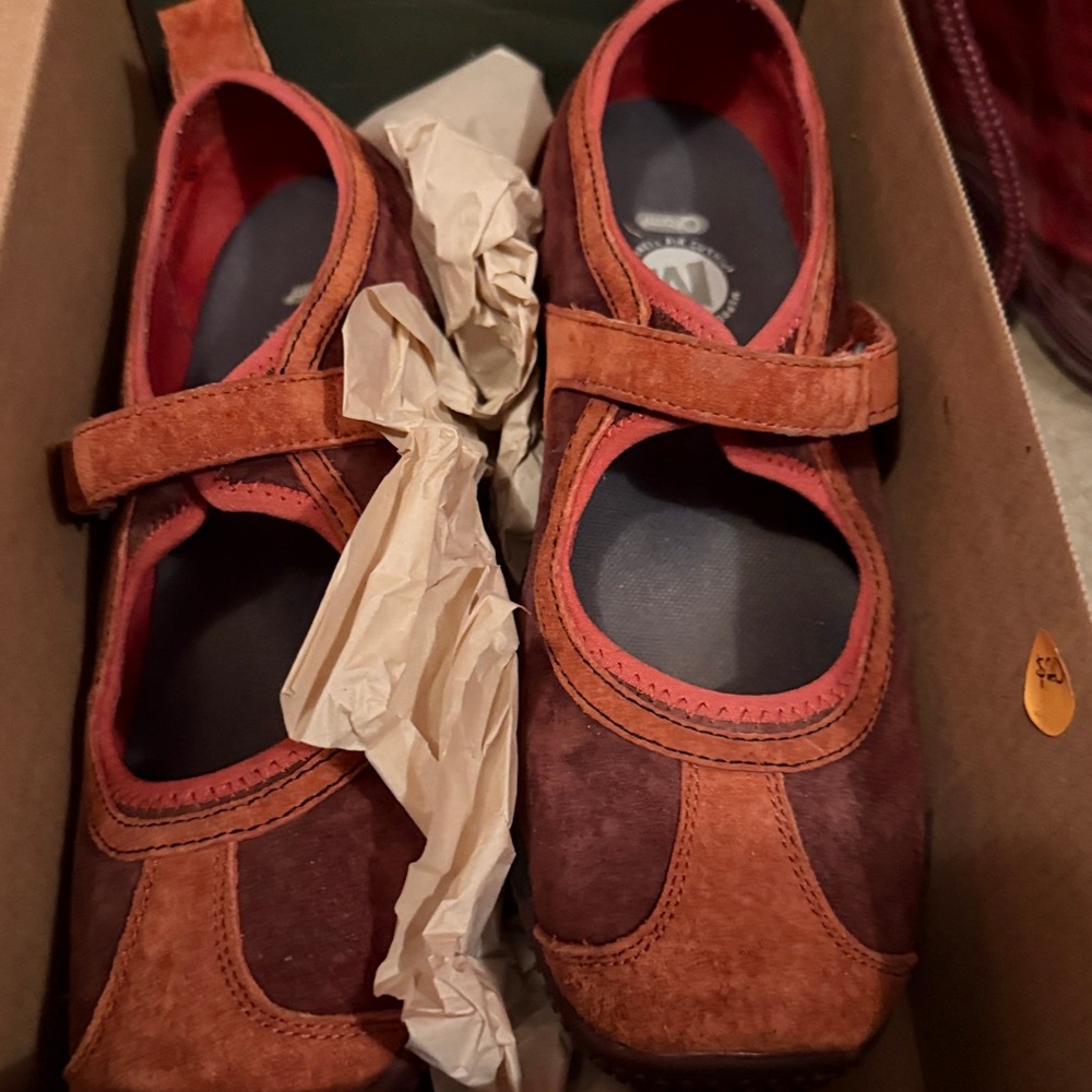 Merrel Circuit MJ Burnt Red and  Mary Jane Shoes